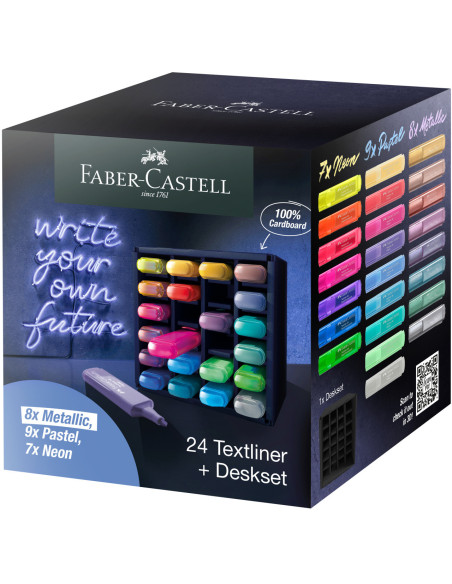 FC254602,Set birou 24 buc textmarker 46 faber-castell FC254602,Set birou 24 buc textmarker 46 faber-castell