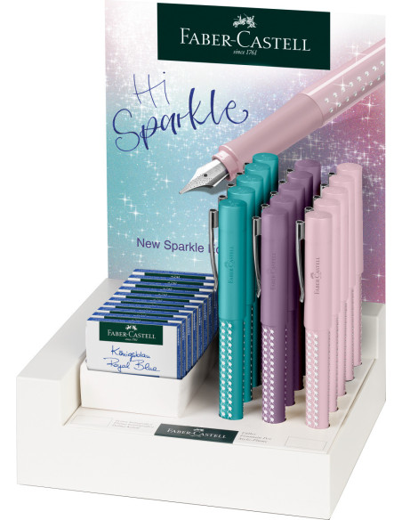 FC140881,Display 15 bucati stilou sparkle m faber-castell FC140881,Display 15 bucati stilou sparkle m faber-castell