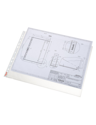 ES55230,Folie protectie a3 50/set 85 microni esselte