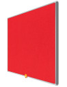 NB1905310,Panou textil widescreen 32"(721*411mm) rama aluminiu rosu nobo
