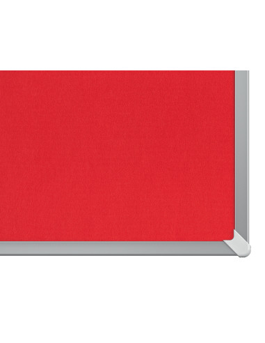 NB1905311,Panou textil widescreen 40"(898*510mm) rama aluminiu rosu nobo