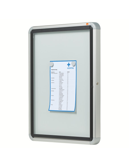 NB1902577,Avizier magnetic 4*a4 carcasa pt exterior metalica nobo
