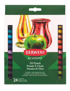DW2301953,Creioane ulei pastel 24 culori derwent academy