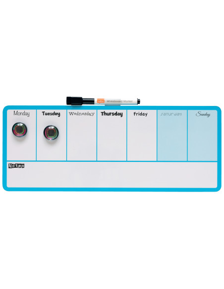 NB1904047,Planner magnetic saptamanal 14*36 cm albastru nobo
