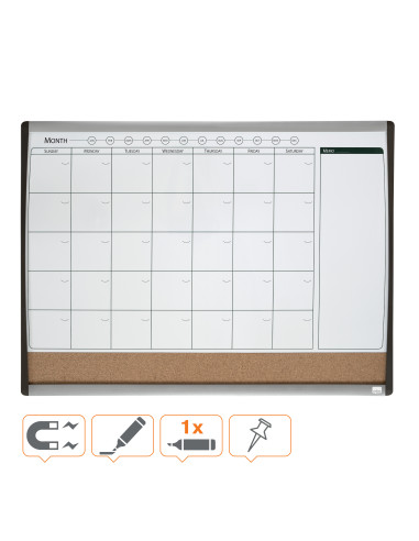 NB1903813,Planner lunar magnetic+panou pluta 58.5*43 cm nobo