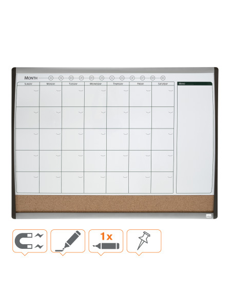 NB1903813,Planner lunar magnetic+panou pluta 58.5*43 cm nobo