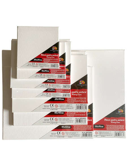 MCPPL20X20,Panza pentru pictura pe sasiu 20 x 20 cm sf art pigna