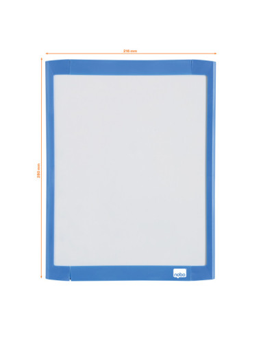 NB1903816,Tabla magnetica 21*28 cm + accesorii alba rama color nobo