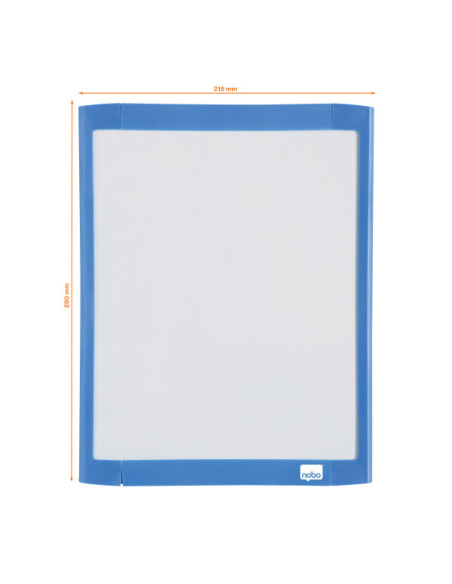 NB1903816,Tabla magnetica 21*28 cm + accesorii alba rama color nobo