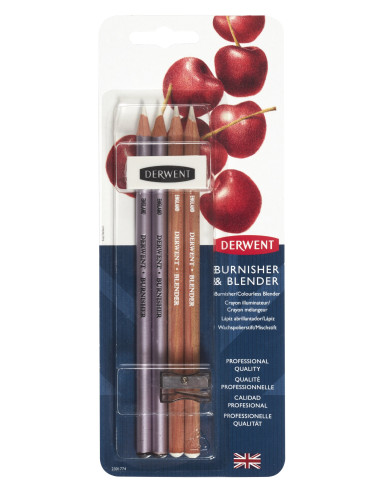 DW2301774,Creion pentru amestec si finisaj alb 2/set derwent academy professional