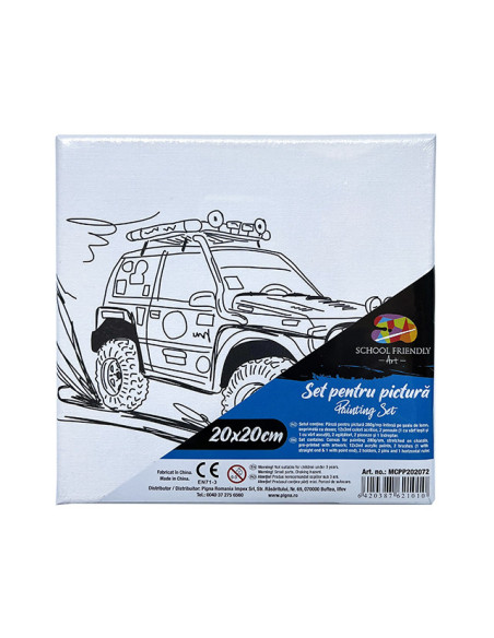 MCPP202072,Panza predesenata pe sasiu 20*20cm 4x4 sf art pigna