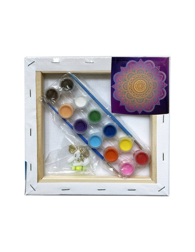 MCPP202065,Panza predesenata pe sasiu 20*20cm mandale sf art pigna