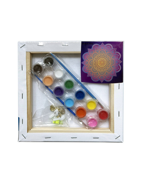 MCPP202065,Panza predesenata pe sasiu 20*20cm mandale sf art pigna