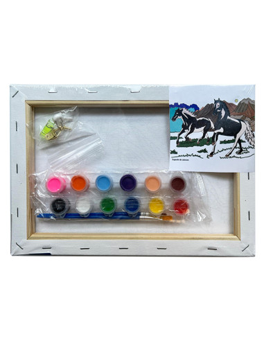 MCPP203076,Panza predesenata pe sasiu 20*30cm cai sf art pigna