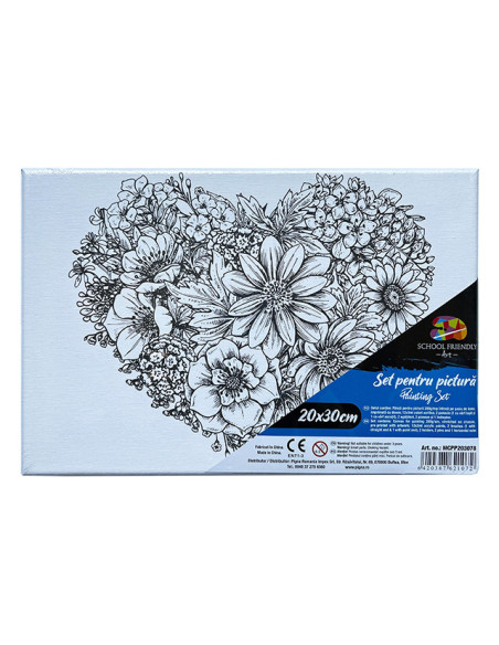 MCPP203078,Panza predesenata pe sasiu 20*30cm flori sf art pigna MCPP203078,Panza predesenata pe sasiu 20*30cm flori sf art pigna