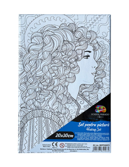 MCPP203074,Panza predesenata pe sasiu 20*30cm mandale fata sf art pigna MCPP203074,Panza predesenata pe sasiu 20*30cm mandale fata sf art pigna