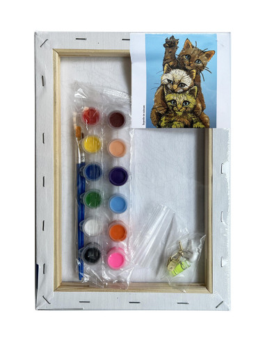 MCPP203077,Panza predesenata pe sasiu 20*30cm pisici sf art pigna MCPP203077,Panza predesenata pe sasiu 20*30cm pisici sf art pigna