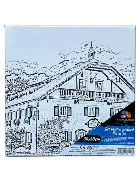MCPP303088,Panza predesenata pe sasiu 30*30cm corabie sf art pigna MCPP303088,Panza predesenata pe sasiu 30*30cm corabie sf art pigna