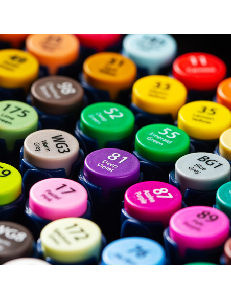 DLEC184-40,Set 40 markere sketching varf dublu rotund/tesit husa textila deli DLEC184-40,Set 40 markere sketching varf dublu rotund/tesit husa textila deli