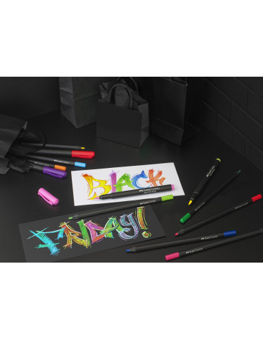 FC116452,Brush pens black edition set 20 culori faber-castell FC116452,Brush pens black edition set 20 culori faber-castell