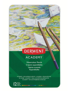 DW2301941,Creioane colorate acuarela 12 culori derwent academy