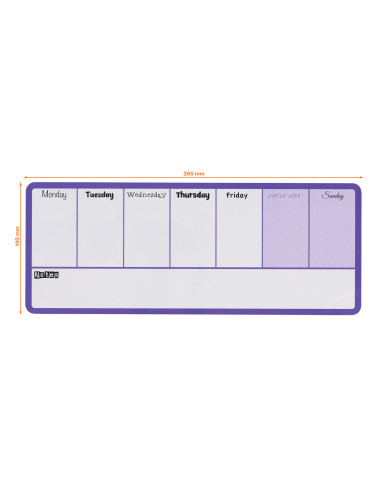 NB1904048,Planner magnetic saptamanal 140 x 36 cm mov nobo
