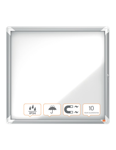 NB1902578,Avizier magnetic 6 x a4 carcasa pentru exterior metalica nobo