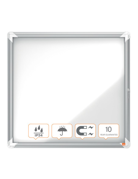 NB1902578,Avizier magnetic 6 x a4 carcasa pentru exterior metalica nobo