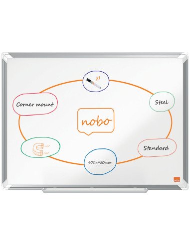 NB1915154,Whiteboard magnetic otel lacuit 45 x 60 cm premium plus nobo
