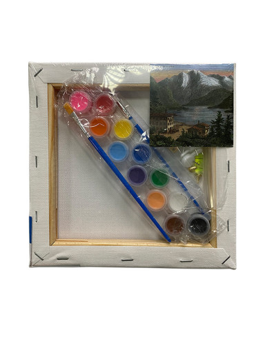 MCPP202043,Panza predesenata pe sasiu 20 x 20 cm peisaj 2 sf art pigna