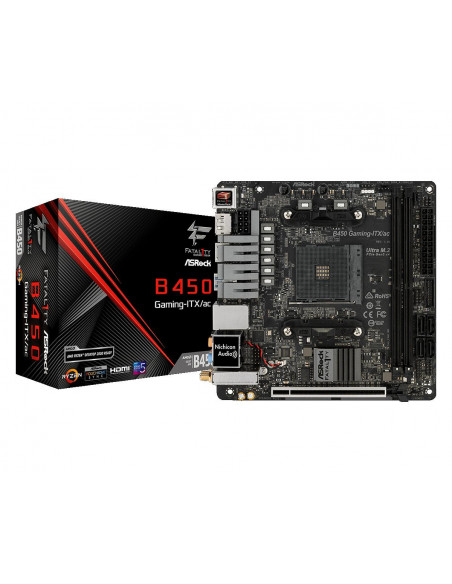 Placa de baza ASRock Fatal1ty B450 GAMING-ITX/AC, Socket