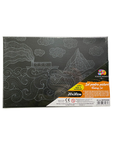 MCPP203N60,Panza predesenata pe sasiu neagra 20 x 30 cm mare sf art pigna