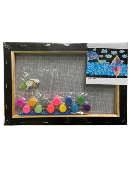 MCPP203N60,Panza predesenata pe sasiu neagra 20 x 30 cm mare sf art pigna