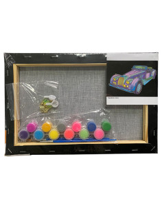 MCPP203N61,Panza predesenata pe sasiu neagra 20 x 30 cm masina sf art pigna 2