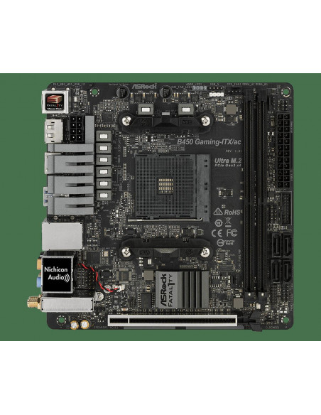 Placa de baza ASRock Fatal1ty B450 GAMING-ITX/AC, Socket