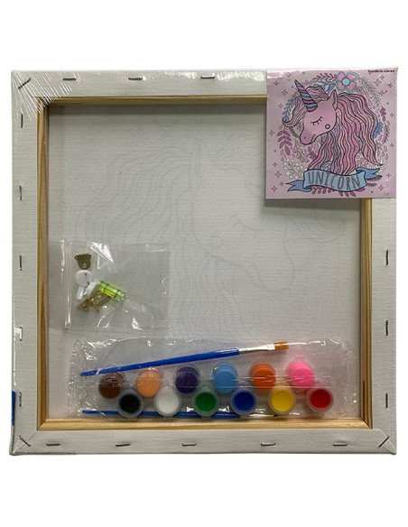 MCPP303055,Panza predesenata pe sasiu 30 x 30 cm unicorn sf art pigna
