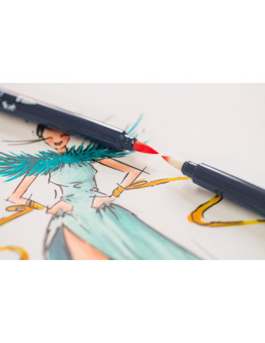 FC164811,Sketch marker 2 capete set 6 kawaii goldfaber faber-castell FC164811,Sketch marker 2 capete set 6 kawaii goldfaber faber-castell
