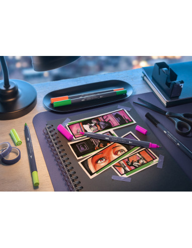 FC164808,Sketch marker 2 capete set 6 fashion goldfaber faber-castell FC164808,Sketch marker 2 capete set 6 fashion goldfaber faber-castell