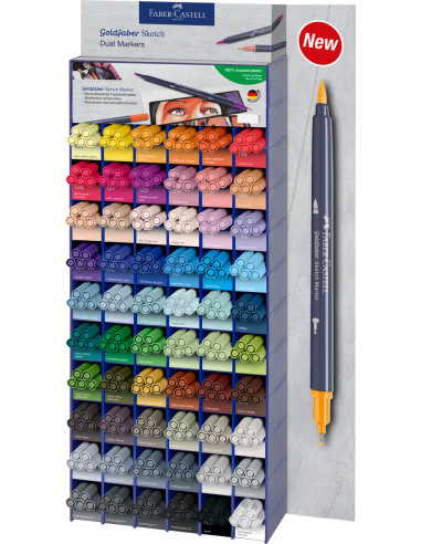 FC164760,Modul acrilic 300 buc sketch marker 2 capete goldfaber faber-castell