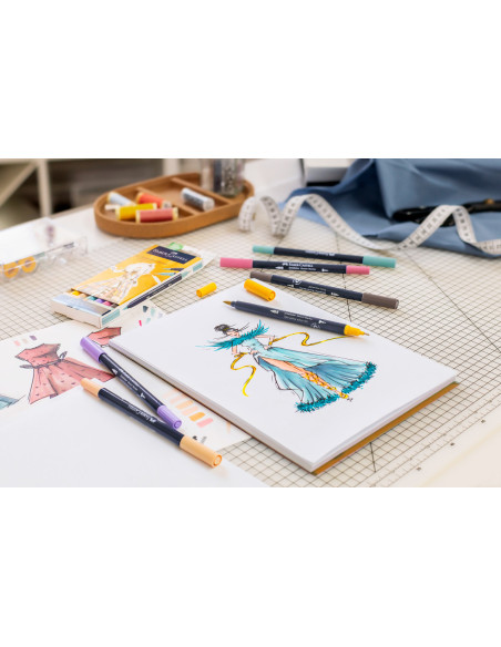 FC164712,Sketch marker 2 capete set 12 goldfaber faber-castell FC164712,Sketch marker 2 capete set 12 goldfaber faber-castell
