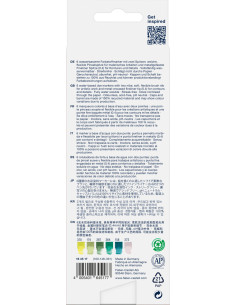 FC164517,Marker solubil 2 capete set 6 buc lettering jungle goldfaber faber-castell 2
