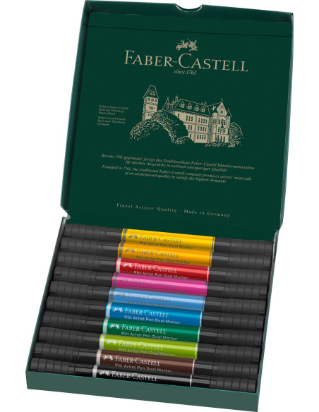 FC162010,Pitt artist pen dual marker set 10 buc faber-castell