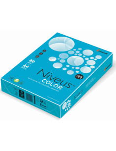 NI180098742,Hartie copiator a4 albastru aqua intens 80g 500/top ab48 niveus