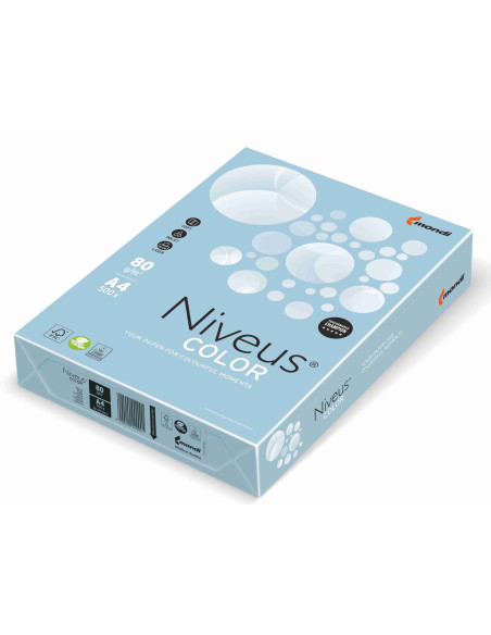 NI180098743,Hartie copiator a4 albastru ice pal 80g 500/top obl70 niveus