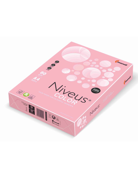 NI180098721,Hartie copiator a4 roz pal 80g 500/top pi25 niveus