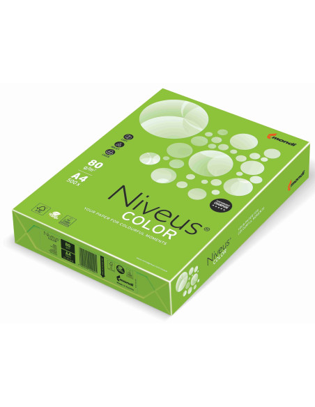 NI180098739,Hartie copiator a4 verde intens 80g 500/top ma42 niveus