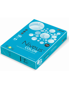 NI180098673,Carton copiator a4 albastru aqua intens 160g 250/top ab48 niveus