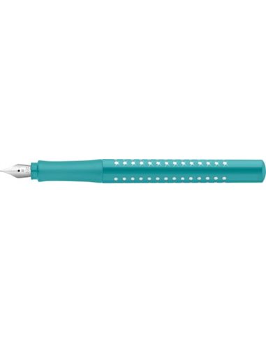 FC140879,Stilou sparkle FABER-CASTELL, penita F, Turcoaz ocean metalic