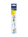 811224,Rigla plastic Pelikan 15 cm, combino
