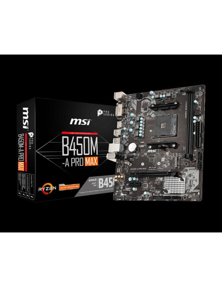 Placa de baza MSI B450M-A PRO MAX, socket AM4,B450M-A PRO MAX